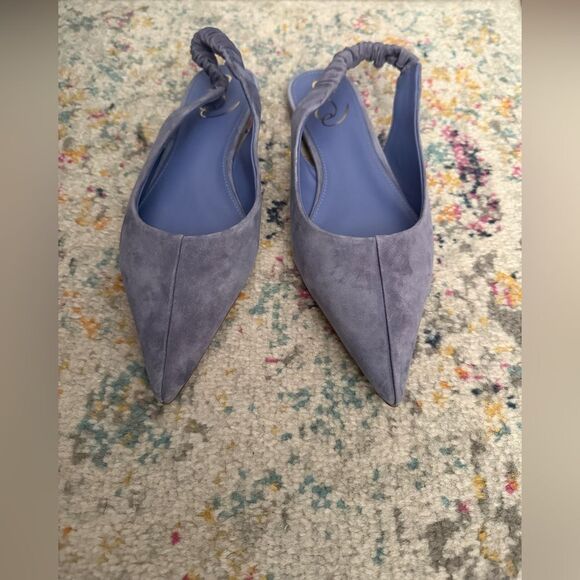 Sam Edelman Lavender Suede Slingback Flats - Picture 2 of 3